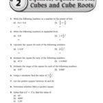 CHAP 2 T ER Squares Square Roots Cubes And Cube Roots 1 Write The