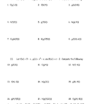 Composite And Inverse Functions Worksheet With Answers Pdf