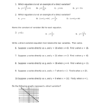 Direct Variation Worksheet Answers Balancing Equations Worksheet Doc