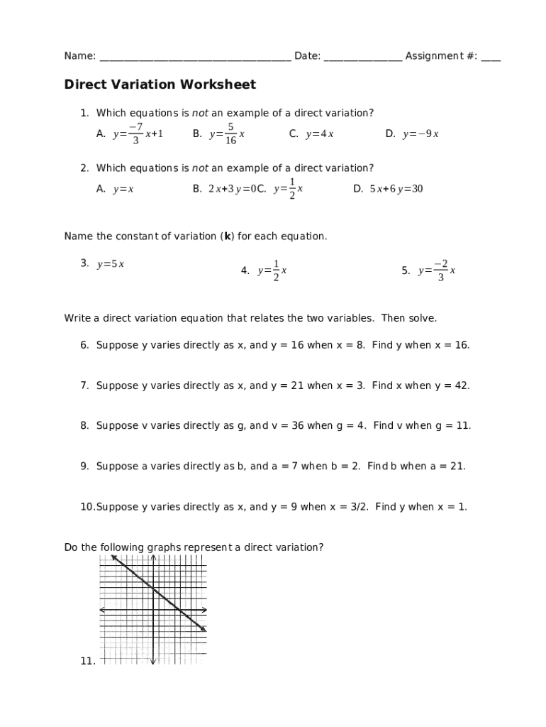 Direct Variation Worksheet Answers Balancing Equations Worksheet Doc 