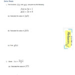 Ejercicio De Composite And Inverse Functions Worksheet A