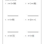 Evaluate Composition Of Inverse Trigonometric Functions Trigonometric