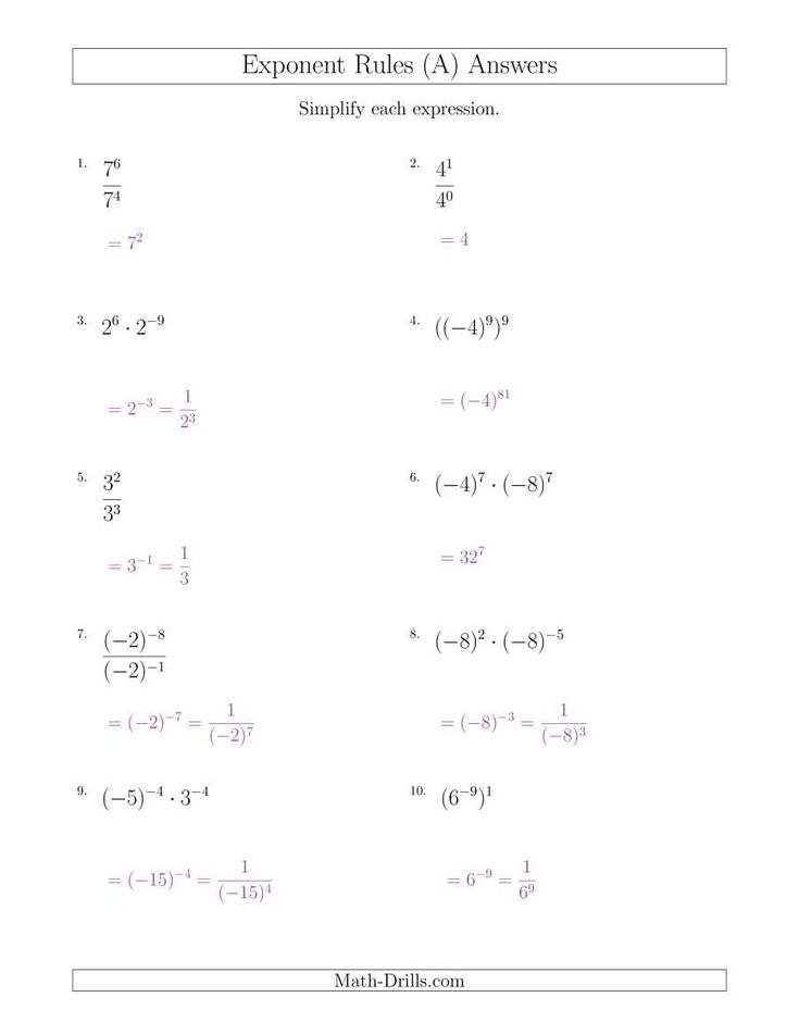 Exponent Power Rule Worksheet Worksheetfun Exponent Worksheets 