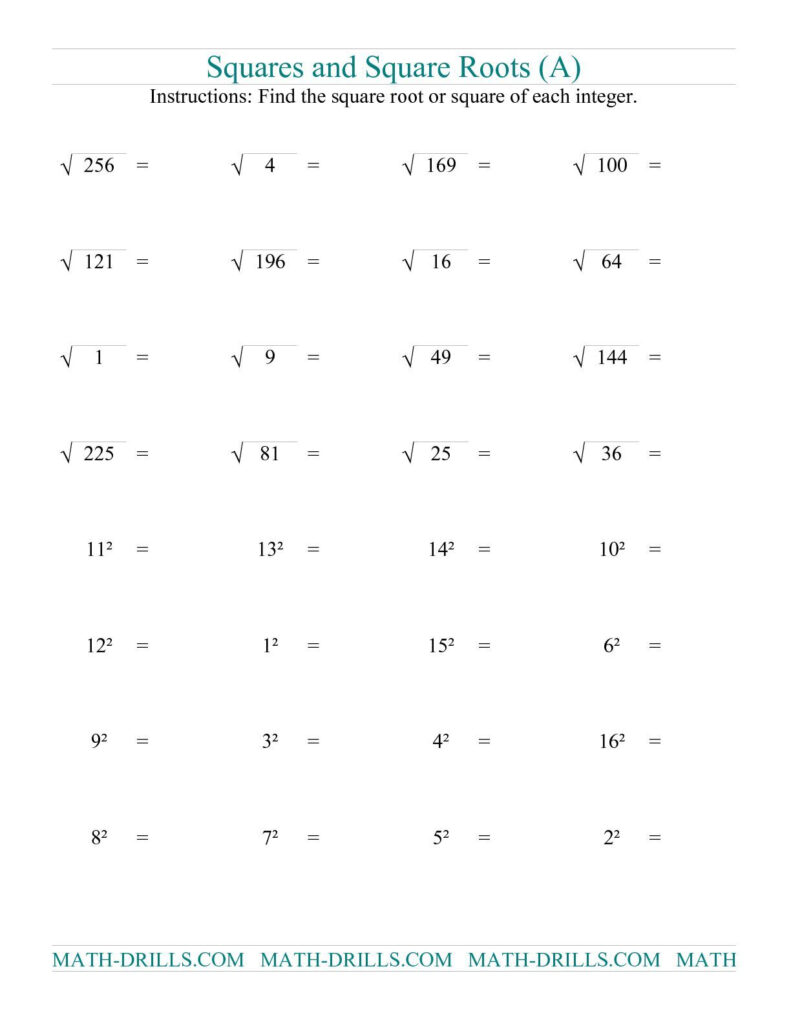 Exponents And Roots Worksheets Worksheet Template Student Layla