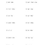 Factoring Polynomials Worksheets With Answer Key