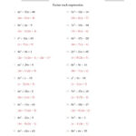 Factoring Quadratic Expressions With Positive a Coefficients Up To 9 B