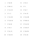 Factoring Quadratic Expressions Worksheet Answers Db excel