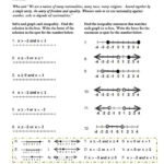 Graphing Absolute Value Inequalities Worksheet