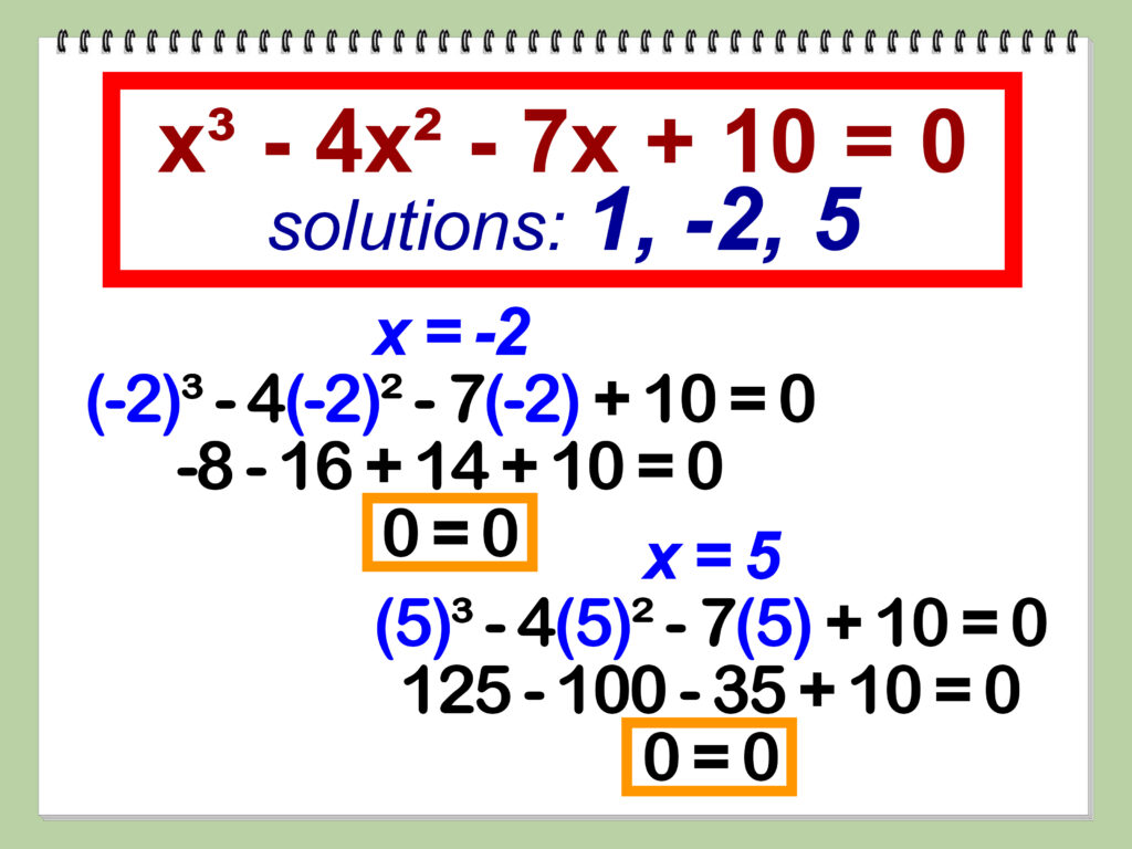 How To Factor A Cubic Polynomial 12 Steps with Pictures 