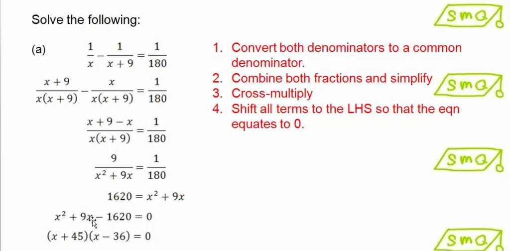 How To Solve Quadratic Equations With Fractions Tessshebaylo