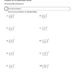 How To Solve The Power Of A Quotient Rule For Exponents Mathcation