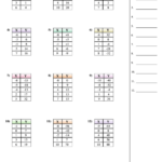 Identifying Rate Of Change Tables Math Worksheet With Answer Key