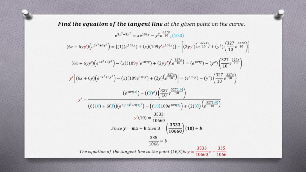 Implicit Differentiation Homework Example Problems Part II YouTube