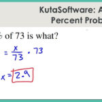 Kuta Software Infinite Algebra 1 Percent Problems Answers With Work