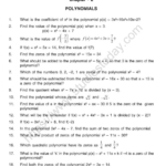 Maths Worksheet For Class 10Th 4 Polynomials Class 10 Worksheet With Answers 2 Pin By Tiwari