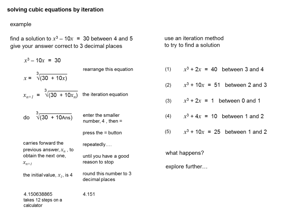 MEDIAN Don Steward Mathematics Teaching Solving Cubic Equations 