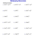 Multiplying Monomials And Polynomials Worksheet Tomas Blog