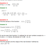 NCERT Solutions For Class 11 Maths Chapter 2 Relations And Functions