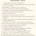 Polynomials Class 9 Worksheet Pdf Worksheets Joy