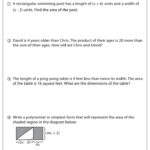 Polynomials Worksheets With Answer Key