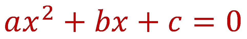 Quadratic Equation Standard Form Xolerhr