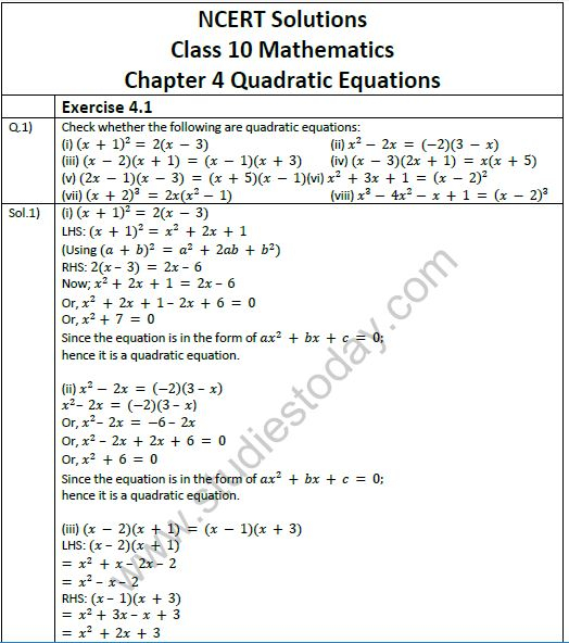 Quadratic Equations Worksheet Grade 10 Pdf Tessshebaylo