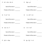 Quadratic Formula Worksheet Pdf Grade 10 Math Worksheets And Problems