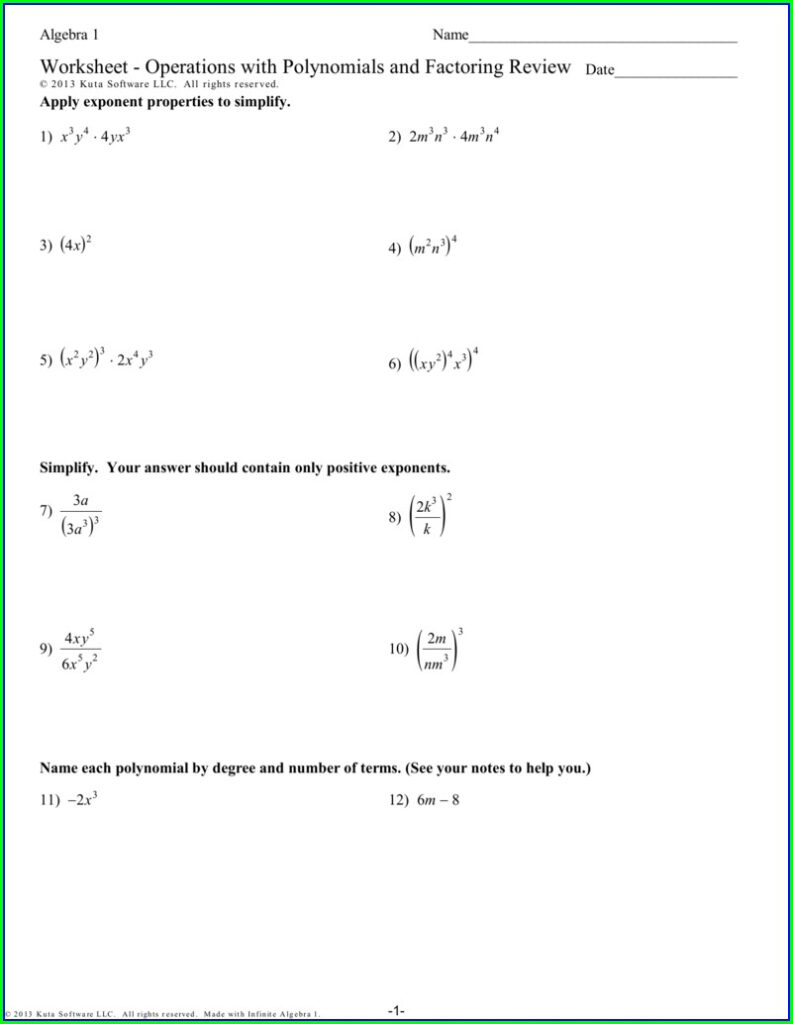 Quadratic Word Problems Worksheet Kuta Answers Worksheet Resume Examples