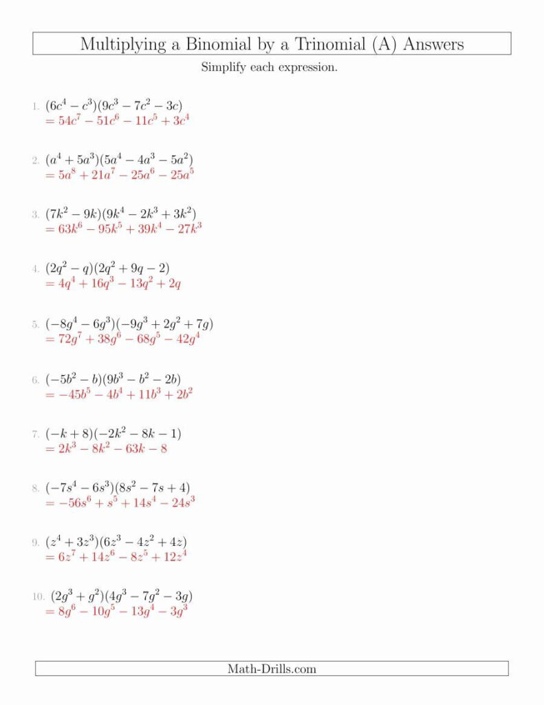  Real Numbers And Polynomials Worksheet Free Download Gambr co