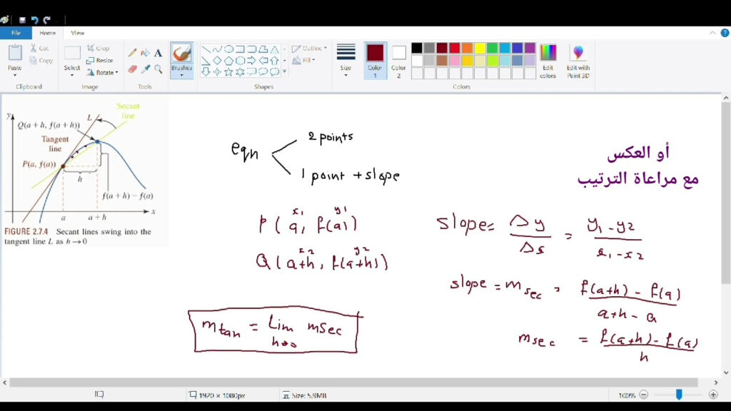  Sec2 7 The Tangent Line Problem Part 1 YouTube