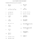 Simplifying Trig Expressions Worksheet Markdrumtracks