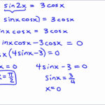 Solve Trig Equations Worksheet