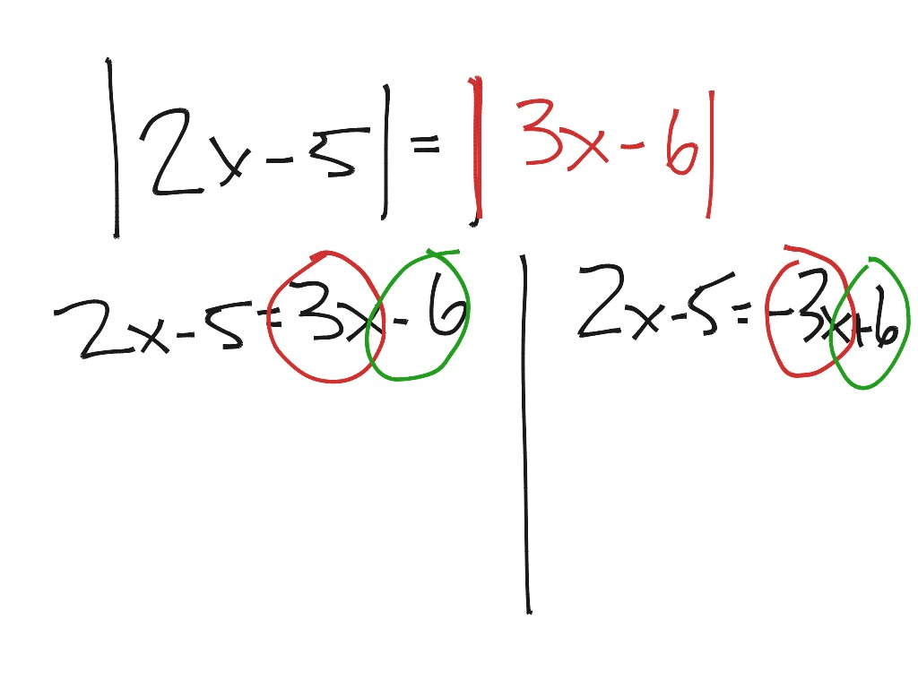 Solving Absolute Value Equations Math ShowMe