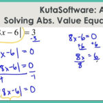 Solving Absolute Value Equations Worksheet Algebra 2 Kuta Software