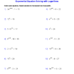 Solving Exponential Equations Worksheet Pdf Thekidsworksheet