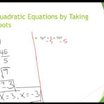 Solving Quadratic Equations By Taking Square Roots YouTube