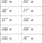 Square Root 1 Worksheet FREE Printable Worksheets Worksheetfun