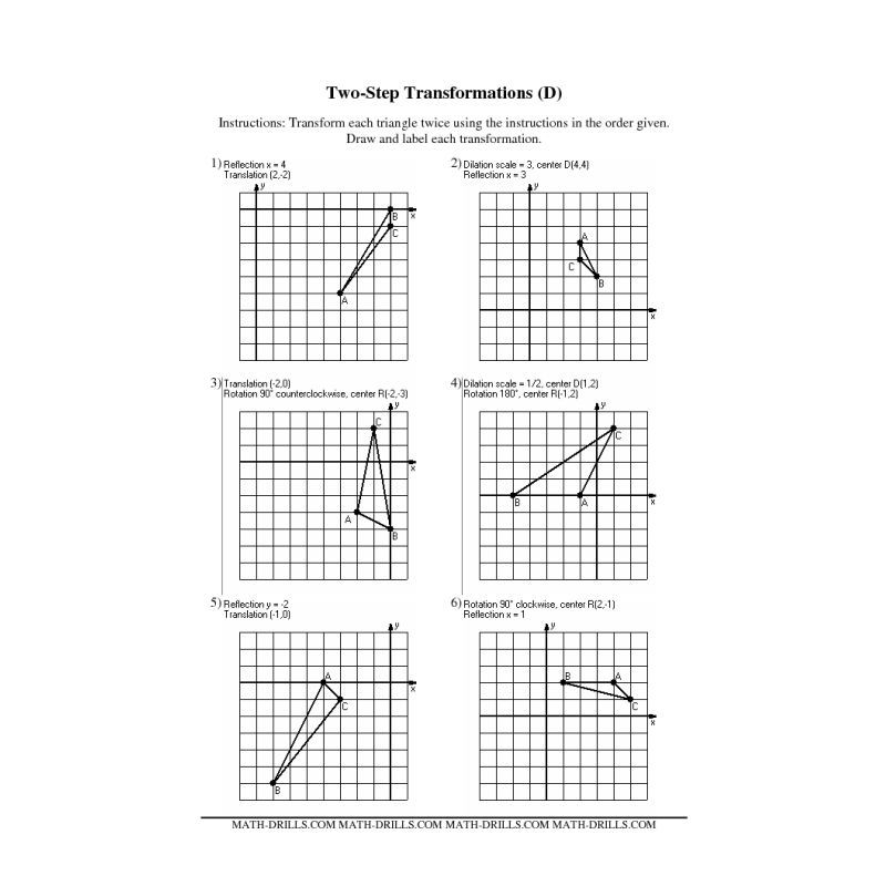  Transformation Worksheets 8th Grade Pdf Free Download Goodimg co