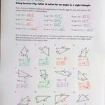 Trigonometric Ratios In Right Triangles Answer Right Triangle Trigonometry Worksheet