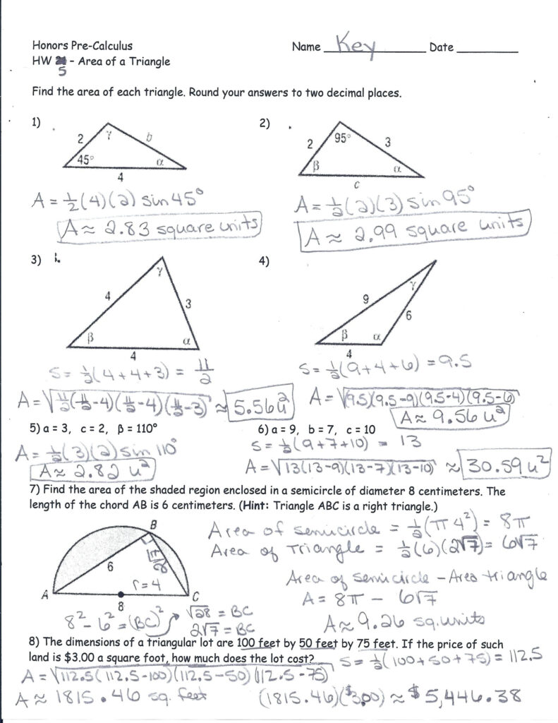 Trigonometric Ratios Worksheet Math Math Worksheets Db excel