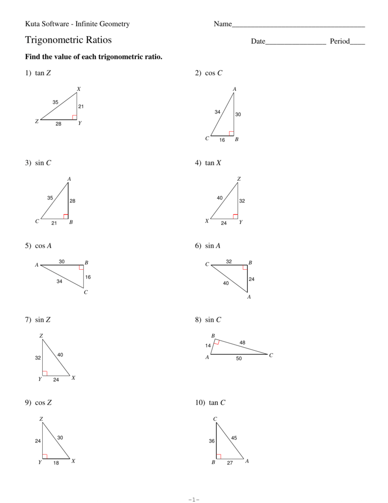 Trigonometric Ratios