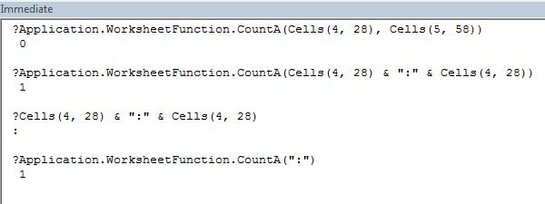 Vba CountA Returns 0 WorksheetFunction CountA Returns 1 Stack Overflow