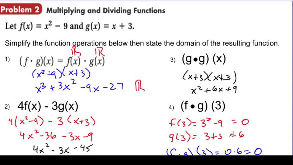 Video 2 Multiplying Using Function Notation YouTube