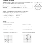 Writing Equations Of Circles Worksheet Answers Equations Worksheets