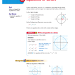 Writing Equations Of Circles Worksheet Answers Writing Worksheets